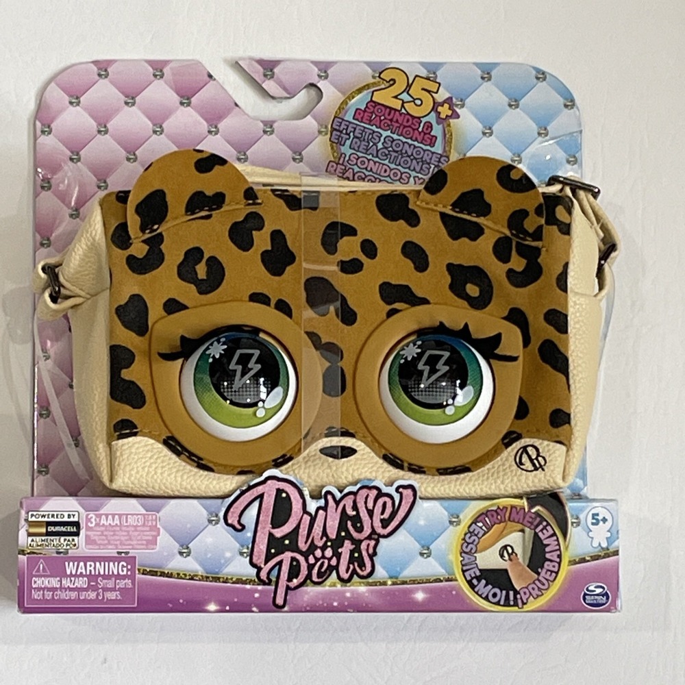Purse Pets, Leoluxe Leopard Interactive Purse Pet with Over 25 Sounds & Reaction